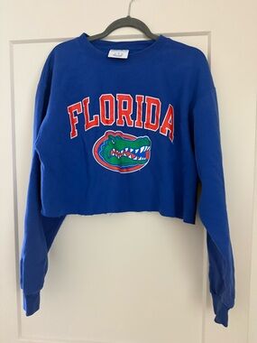 GatoChampion Royal Blue Graphic Crewneck Sweatshirt